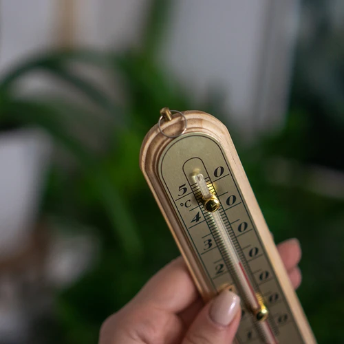Termometru de cameră cu scară aurie (-10°C până la +50°C) 16cm - 4