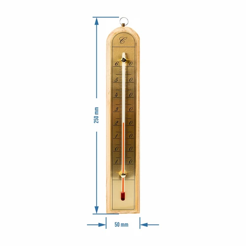 Termometru de cameră cu scară aurie (-10°C până la +60°C) 28cm mix - 5