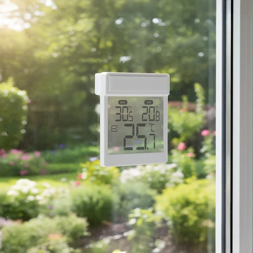 Termometru digital exterior pentru geam, autoadeziv, marca Soens - 9