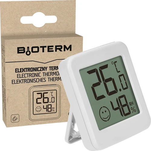 Termometru electronic cu indicator de confort, alb - 7