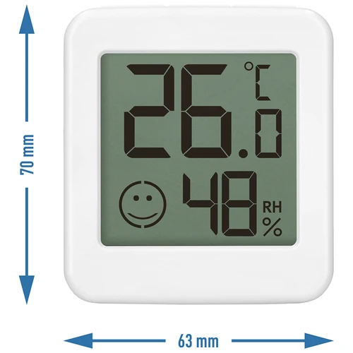 Termometru electronic cu indicator de confort, alb - 10