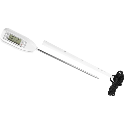 Termometru electronic de bucătărie (-50°C până la +300°C) cu carcasă, alb