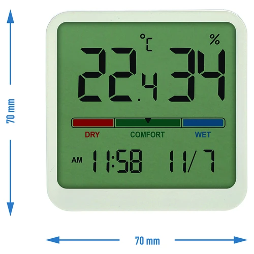 Termometru electronic de cameră, alb - 9