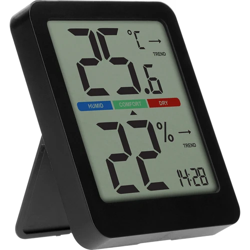 Termometru electronic de cameră, negru