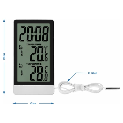 Termometru electronic marca Soens – cu sondă, alb - 6