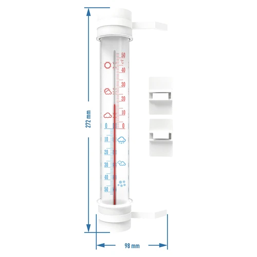 Termometru exterior (-50°C până la +50°C) 27cm mix - 2