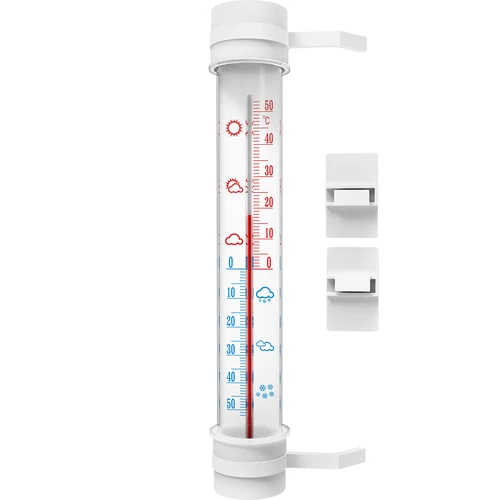 Termometru exterior alb (-50°C până la +50°C) 27cm