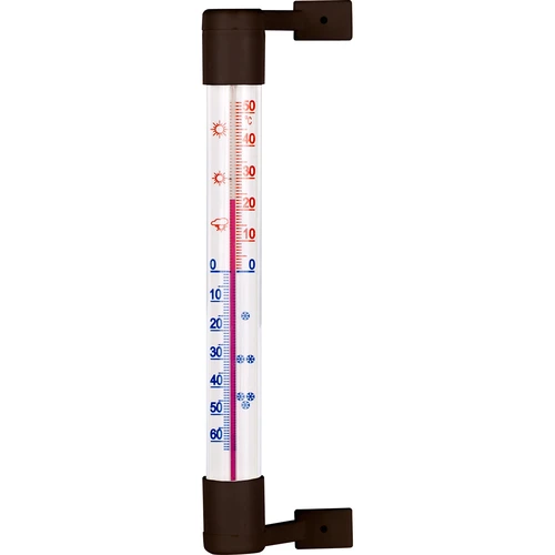 Termometru exterior maro (-50°C până la +50°C) 18cm