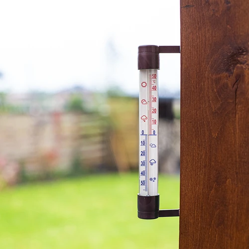 Termometru exterior maro (-60°C până la +50°C) 23cm - 2