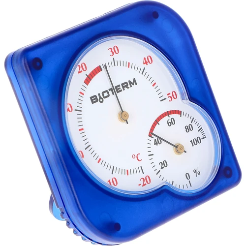 Termometru interior bimetalic cu higrometru (-20 la +50°C), albastru - 2