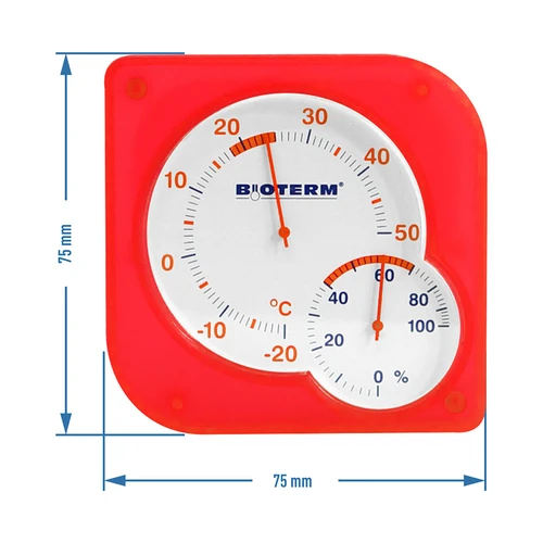 Termometru interior bimetalic cu higrometru (-20 la +50°C) mix - 6