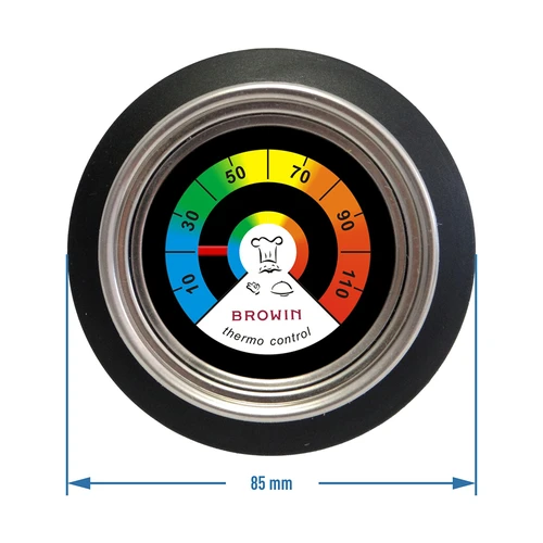 Termometru-mâner pentru capac (0°C până la +120°C) Ø8,5cm - 3