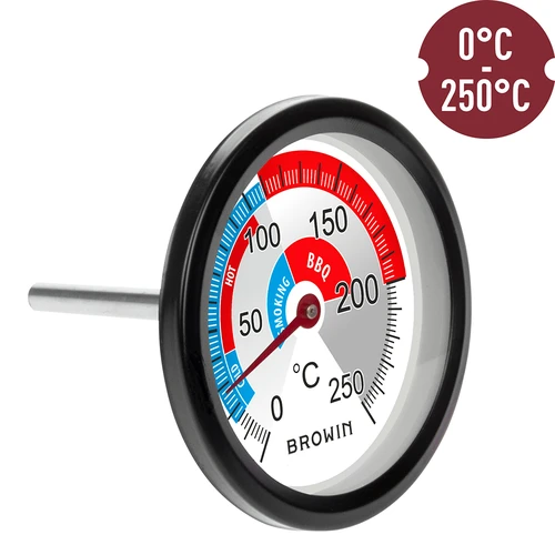 Termometru pentru afumătoare și BBQ (0°C până la +250°C) 5,7cm - 3