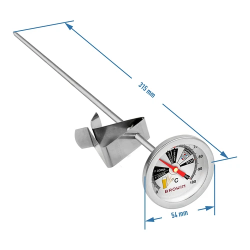 Termometru pentru bere (0°C până la +100°C) 31,5cm - 3