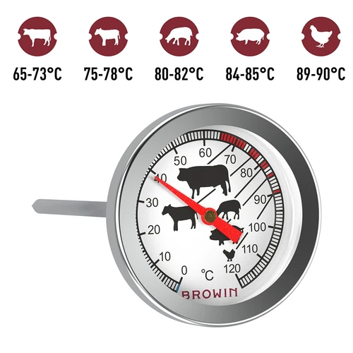 Termometru pentru coacerea cărnii (0°C până la +120°C) 12,5cm - 9