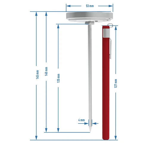 Termometru pentru coacerea cărnii (0°C până la +120°C) 12,5cm - 8