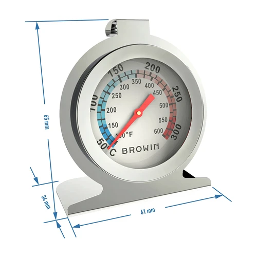 Termometru pentru cuptor (50°C până la +300°C) Ø6,1cm - 3