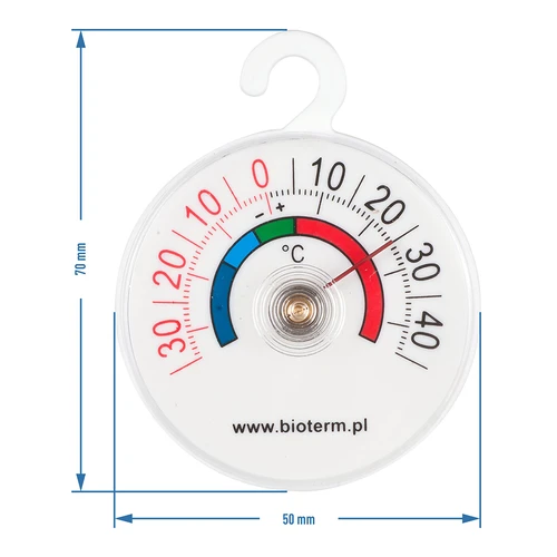 Termometru pentru frigidere și congelatoare (-35°C până la +45°C) Ø 5cm - 2
