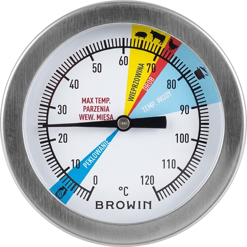 Termometru pentru șuncar 1,5kg și 3kg (0°C până la +120°C) 12,5cm - 2