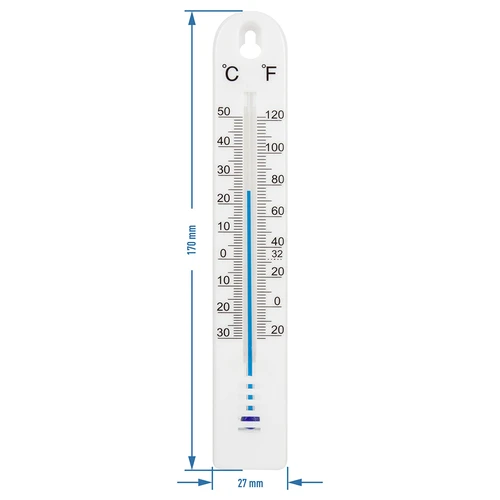 Termometru universal (-30 până la +50°C), 17 cm, alb - 2