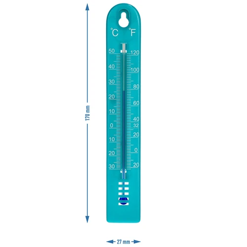 Termometru universal (-30 până la +50°C), 17 cm, albastru - 4