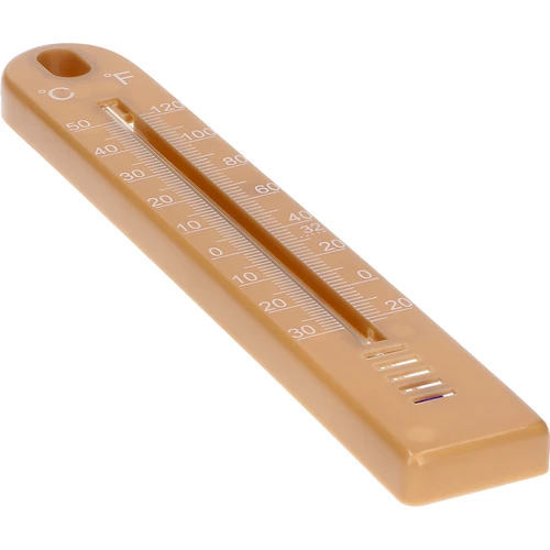 Termometru universal (-30 până la +50°C), 17 cm, maro deschis - 3