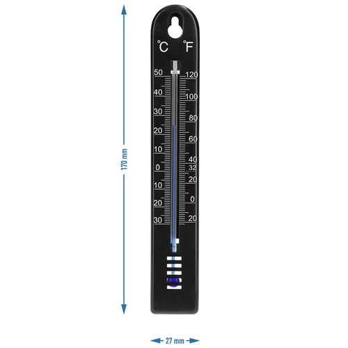 Termometru universal (-30 până la +50°C), 17 cm, negru - 4