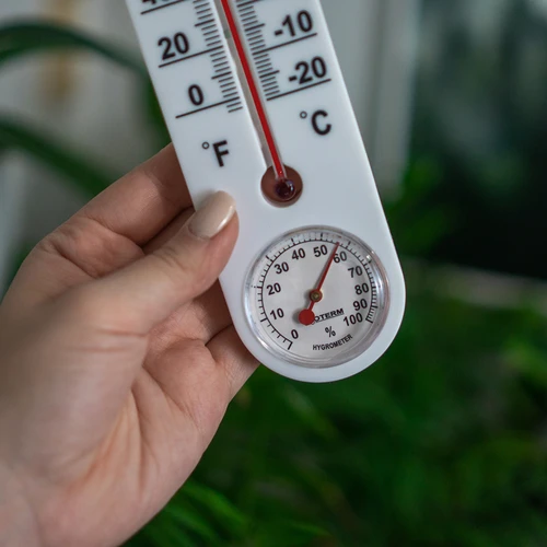 Termometru universal alb cu higrometru (-20°C până la +50°C) 25cm - 4