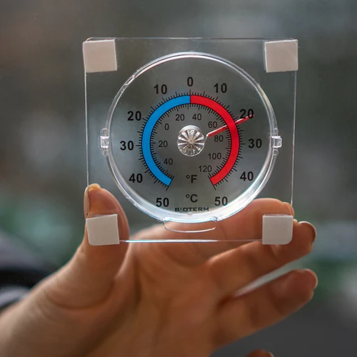 Termometru universal transparent, autoadeziv (-50°C până la +50°C) - 4