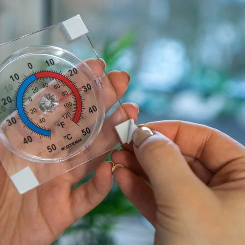 Termometru universal transparent, autoadeziv (-50°C până la +50°C) - 6