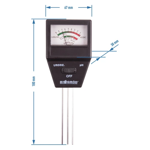 Tester de sol 2 în 1 - pH, fertilitate sol - 9