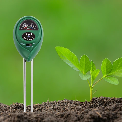 Tester substrat 3 în 1 - pH, umiditate, insolație - 6
