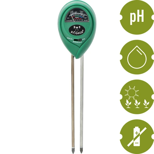 Tester substrat 3 în 1 - pH, umiditate, insolație - 3