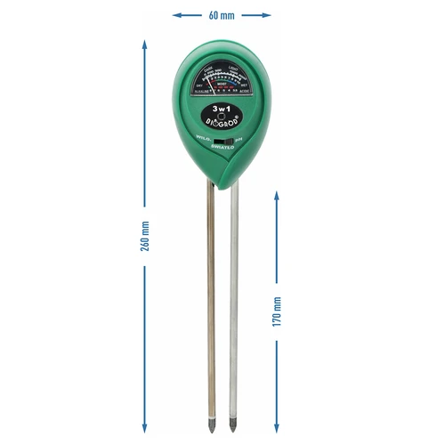 Tester substrat 3 în 1 - pH, umiditate, insolație - 4