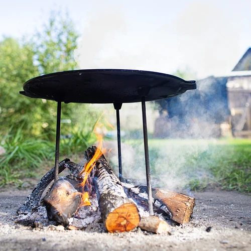 Tigaie grill, din fontă, fi 44 cm - 17