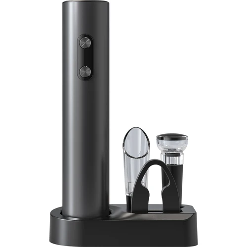 Tirbușon electric cu accesorii pentru vin