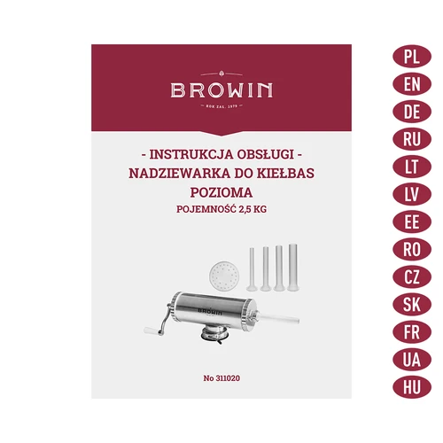 Umplutor orizontal 2,5 kg, cu piston din silicon - 9