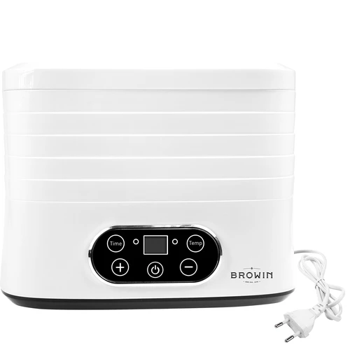 Uscător pentru ciuperci, fructe, legume și ierburi cu reglare temp, 240W, alb - 3