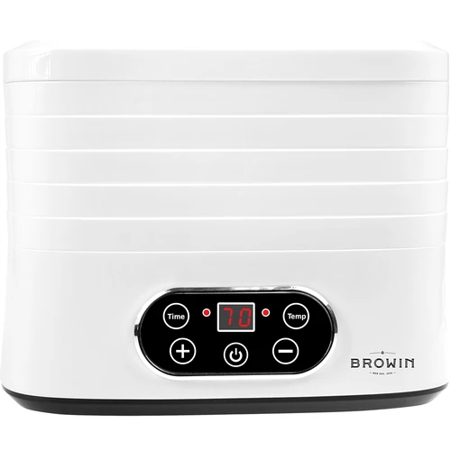 Uscător pentru ciuperci, fructe, legume și ierburi cu reglare temp, 240W, alb