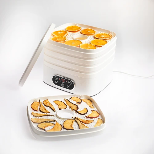 Uscător pentru ciuperci, fructe, legume și ierburi cu reglare temp, 240W, alb - 7