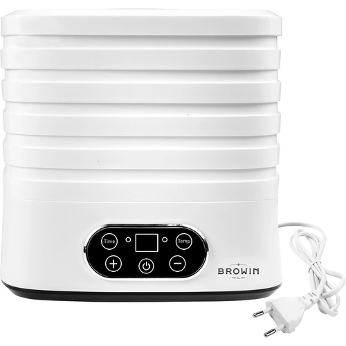 Uscător pentru ciuperci, fructe, legume și ierburi cu reglare temp, 240W, alb - 4