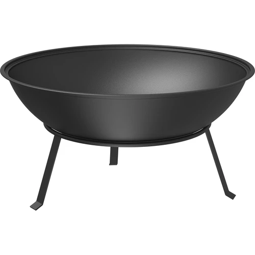Vatră de grădină cu grătar, Ø55 cm, rotundă, tip bol