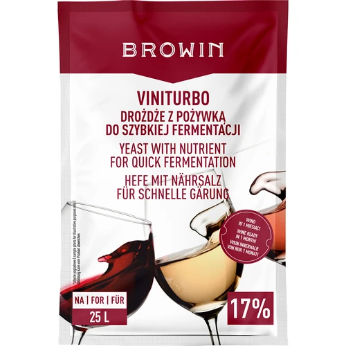ViniTurbo - drojdie pentru fermentație rapidă, 20 g