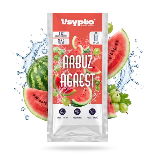 VSYPTO, aromă Pepene roșu & Agrișe, 9 g