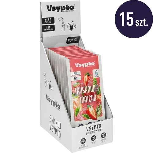 Vsypto Căpșună Matcha - set 15x9 g - 2