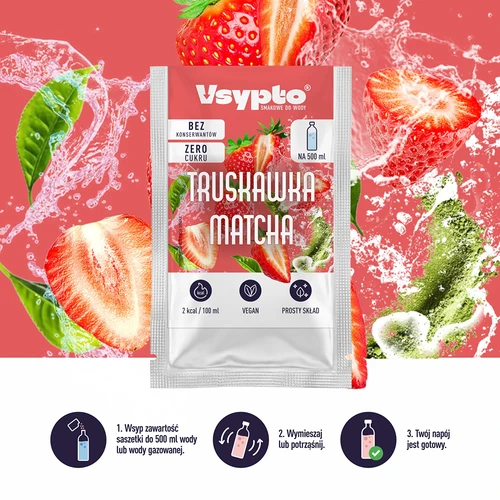 VSYPTO cu aromă Căpșună Matcha, 3 g - 6