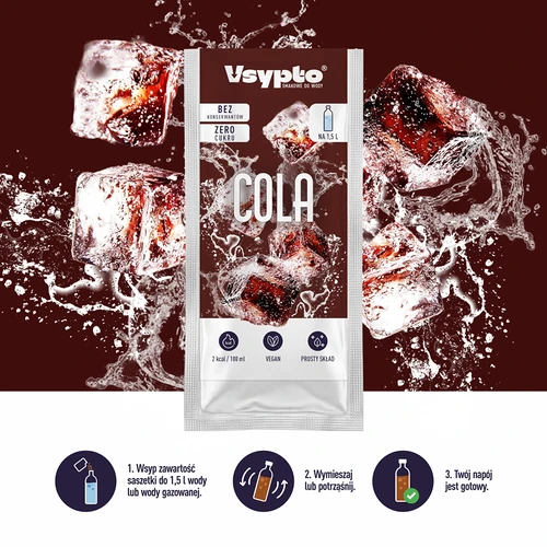 VSYPTO cu aromă de cola - praf aromat pentru apă, 9 g - 6