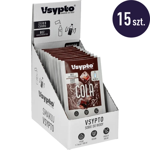 VSYPTO cu aromă de cola – pudră aromată pentru apă, 3 g - 10