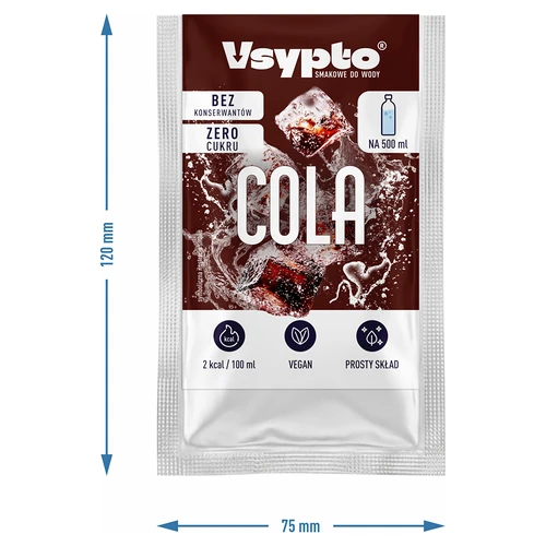 VSYPTO cu aromă de cola – pudră aromată pentru apă, 3 g - 4