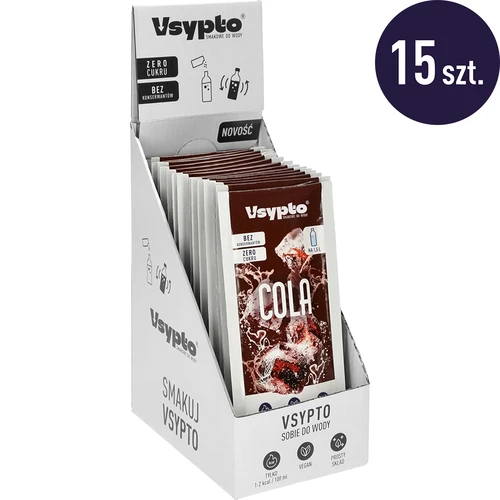 Vsypto cu aromă de cola - set 15x9 g - 2